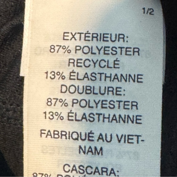 Vuori womens black long line elevation strappy sports bra size Small VW1008 - Picture 8 of 11